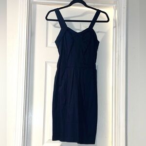 EUC Richard Chai for Target cotton midnight blue dress